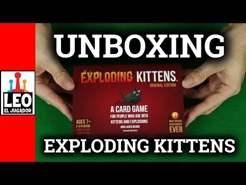Unboxing Rápido Exploding Kittens Card Game