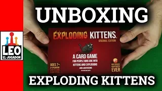 Unboxing Rápido Exploding Kittens Card Game
