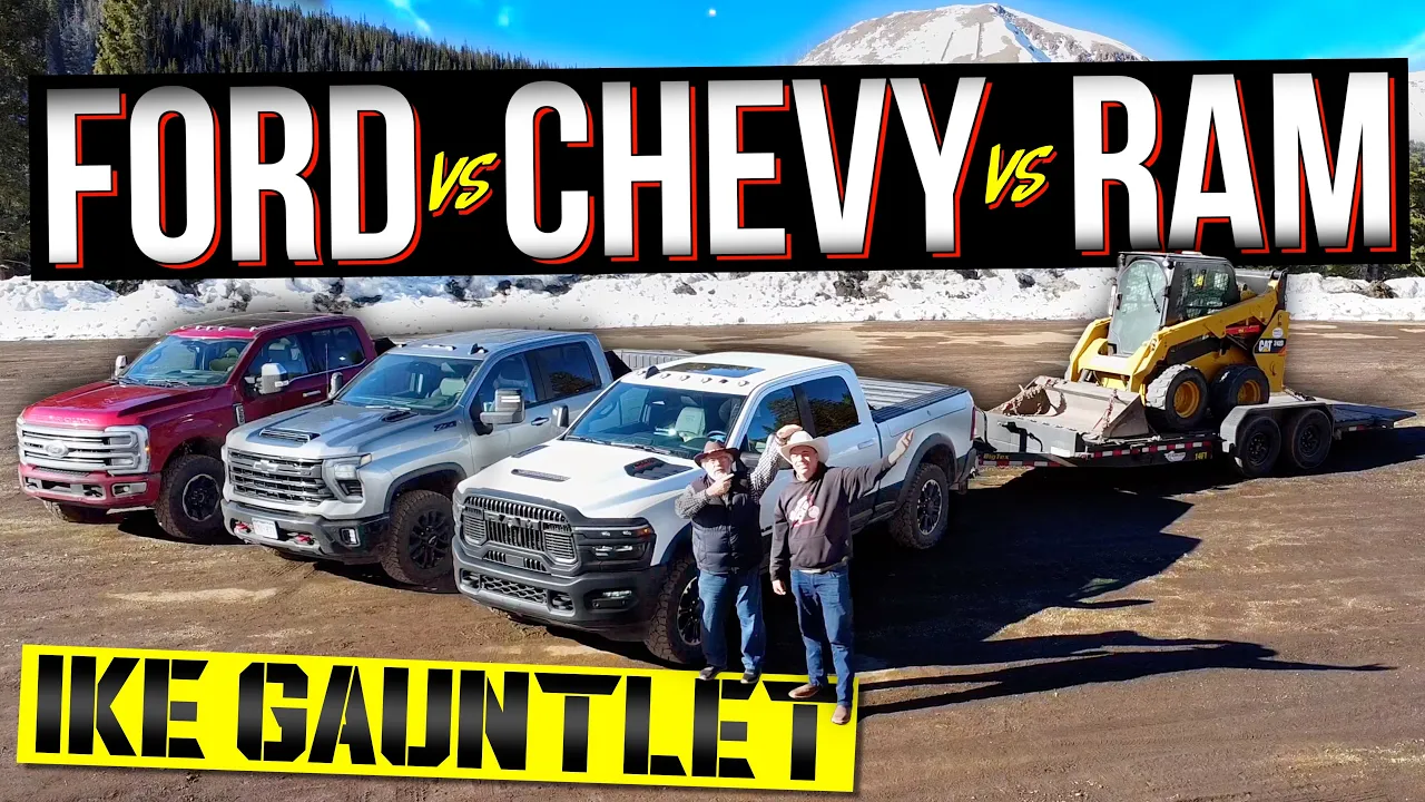 Ford F-250 vs Chevy Silverado 2500 vs Ram 2500 vs Ike Gauntlet: This Is the BEST Diesel HD Truck!