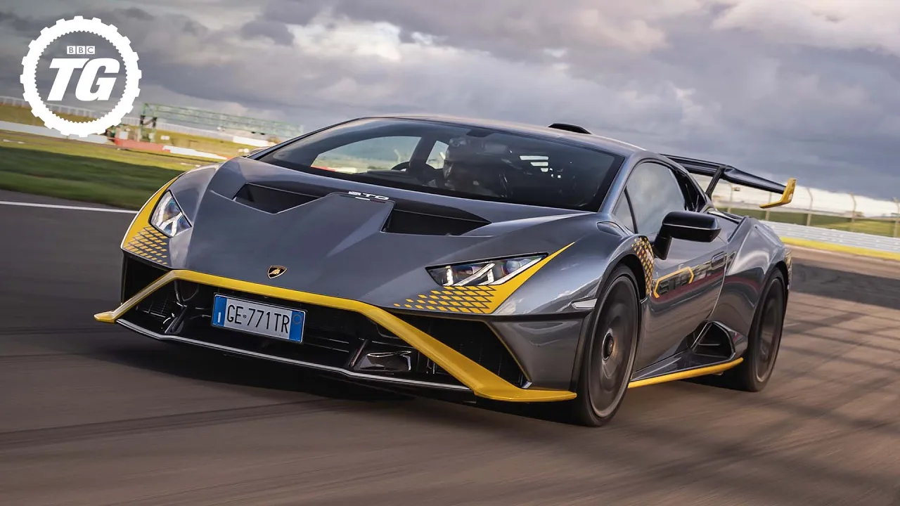 Chris Harris vs Lambo Huracán STO: STANDOUT street car with a MASTERPIECE 5.2L V10 engine | Top Gear