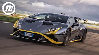 Chris Harris vs Lambo Huracán STO: STANDOUT street car with a MASTERPIECE 5.2L V10 engine | Top Gear