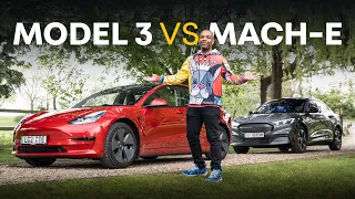 Tesla Model 3 vs Ford Mustang Mach-e: Which Is BEST? | 4K