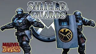 Painting S.H.I.E.L.D. Guards - Marvel Zombies