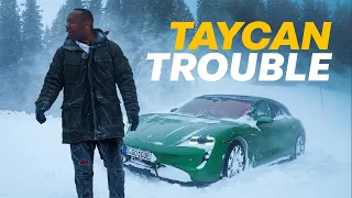 NEW Taycan SPORT Turismo Review: STRANDED On A Mountain | 4K
