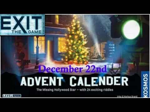 Exit The Game: The Missing Hollywood Star - December 22nd