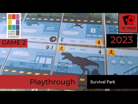 Playthrough | Survival Park (2023 9-Card Nanogame Print and Play Design Contest)