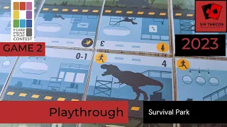 Playthrough | Survival Park (2023 9-Card Nanogame Print and Play Design Contest)