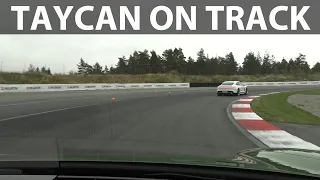 Driving Porsche Taycan Turbo S at Rudskogen