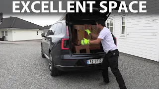 Volvo EX90 banana box test