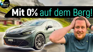 Doch zu knapp geladen? 6 Alpenpässe vs. CUPRA BORN VZ - Wir testen die Swiss Alp Trophy 2025!