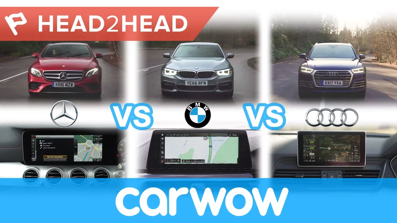 Mercedes COMAND vs BMW iDrive vs Audi MMI - in-car tech group test | Head2Head