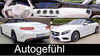 Mercedes S-Class Cabriolet S-Klasse Mercedes-AMG S63 & S500 Preview Sound/Exterior/Interior