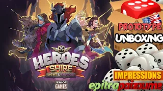 Heroes of the Shire Light & Shadow - Prototype Unboxing & Impressions (EN) by Epitrapaizoume