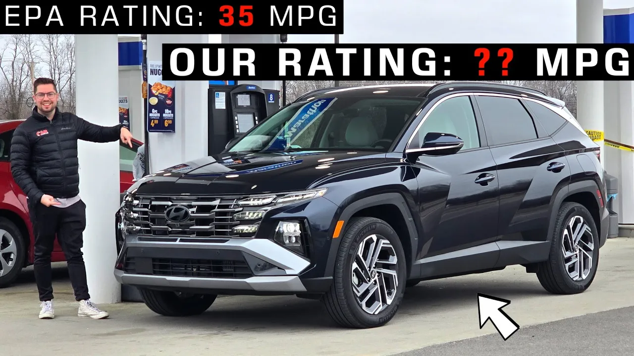 What's the ACTUAL Fuel Economy? We TEST the 2025 Hyundai Tucson Hybrid! (Real-World Highway MPG)