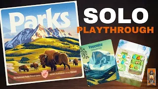 Parks (Second Edition) | Full Solo Playthrough | Water Conservation Challenge | One Last Hand