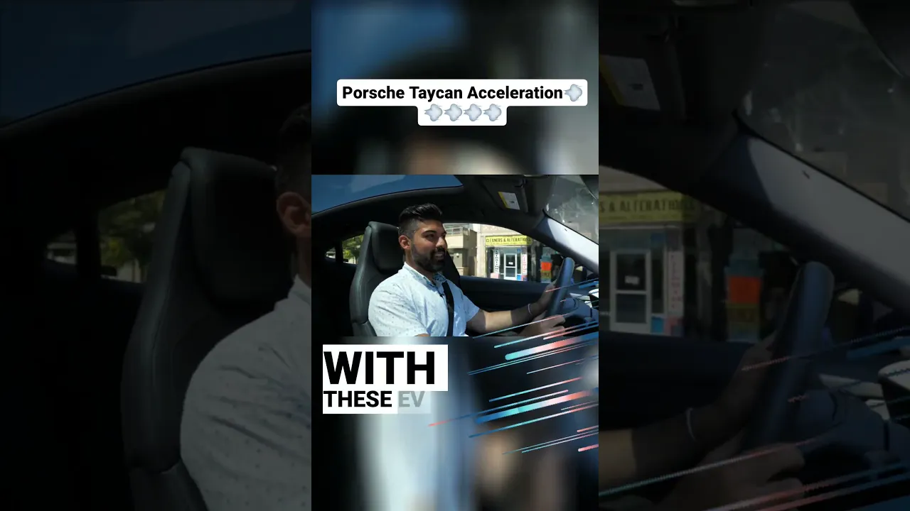 PORSCHE TAYCAN ACCELERATION #shorts