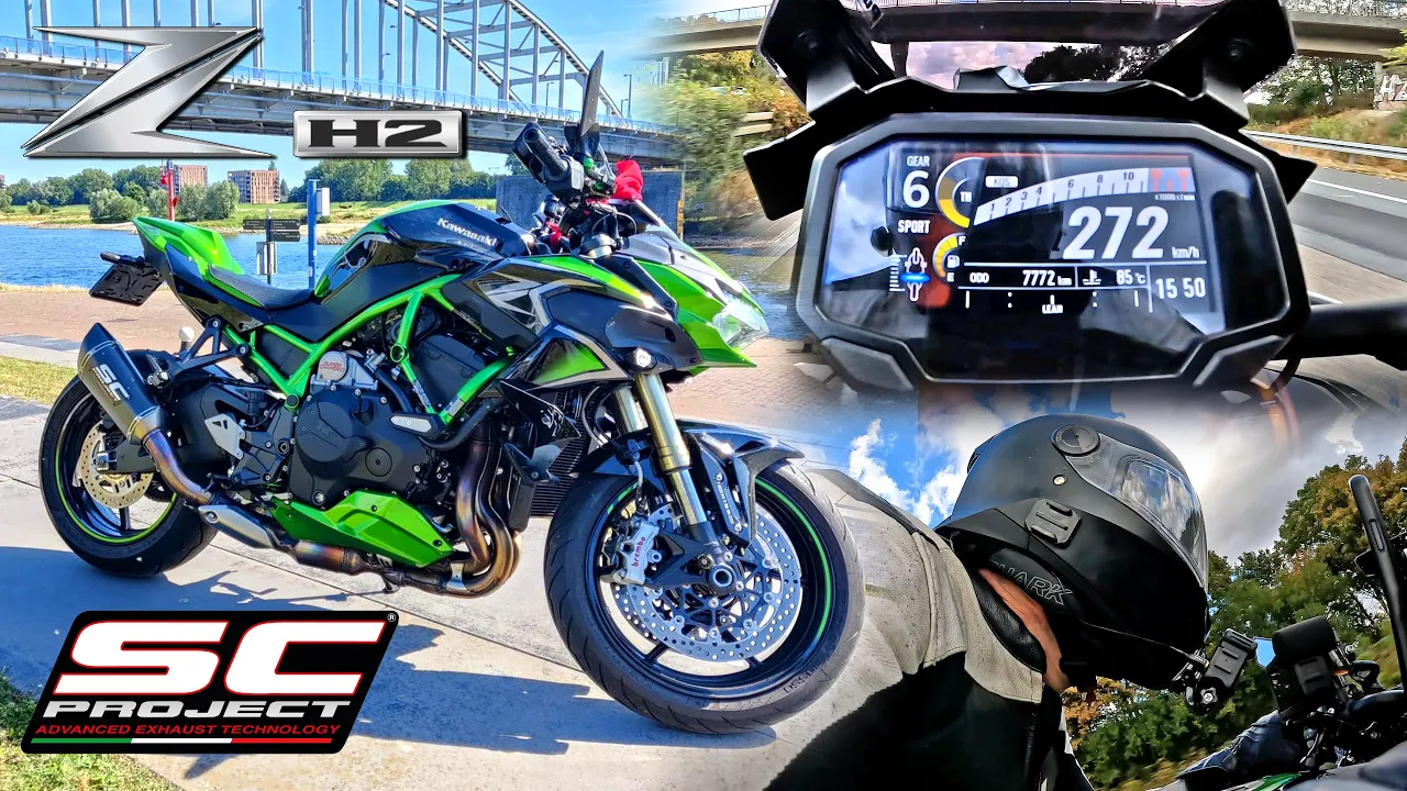 Kawasaki ZH2 *SC PROJECT* // 100-200 CRAZY SOUND & TOP SPEED