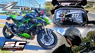 Kawasaki ZH2 *SC PROJECT* // 100-200 CRAZY SOUND & TOP SPEED