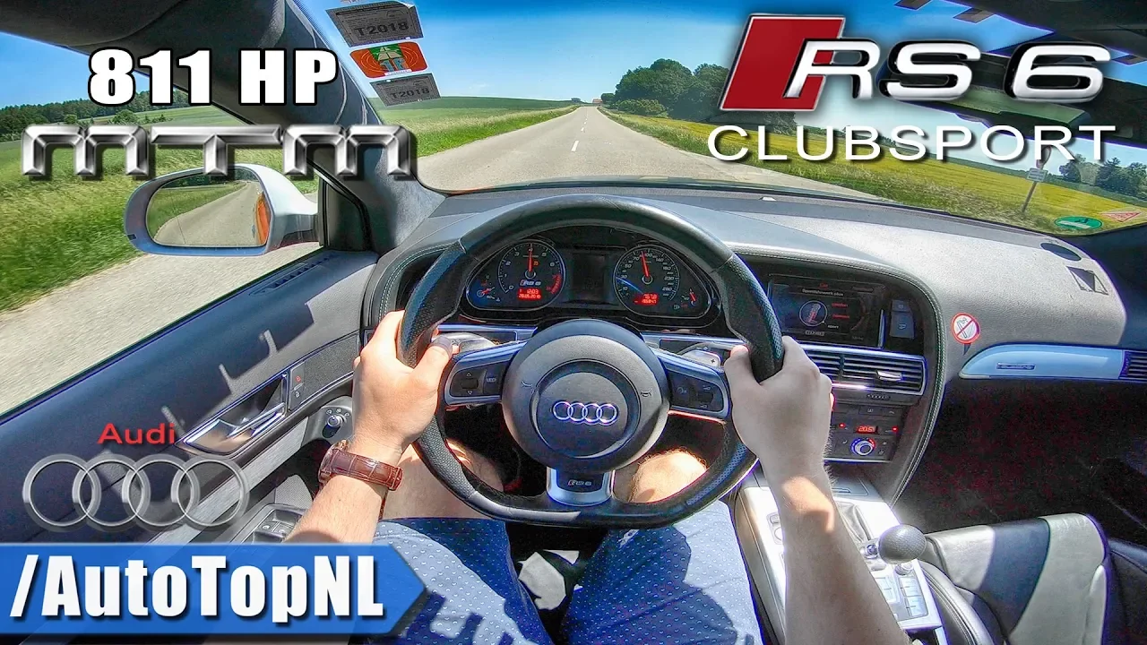 811HP Audi RS6 5.0 V10 BiTurbo MTM | POV Test Drive by AutoTopNL