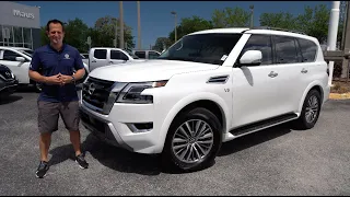 Is the 2021 Nissan Armada SV a better SUV to buy than an Infiniti QX80?