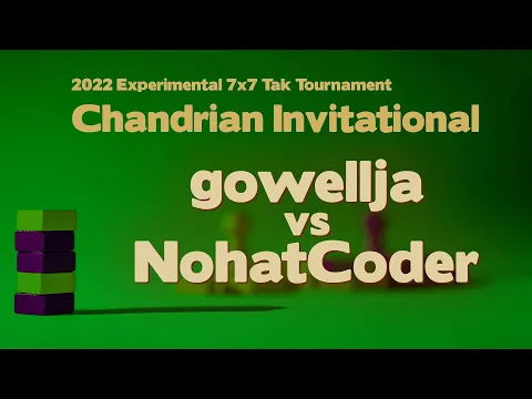 2022 Chandrian Invitational Tak Tournament - gowellja vs NohatCoder