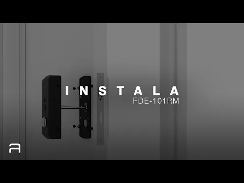 Fechadura Pado de Biometria Senha FDE-101RM Preta de Embutir