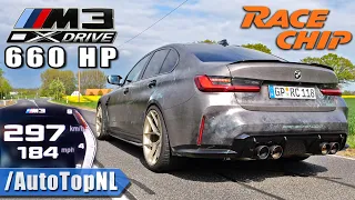 660HP BMW M3 xDrive G80 | STOCK vs @RaceChipChiptuning | 0-297 ACCELERATION & SOUND by AutoTopNL