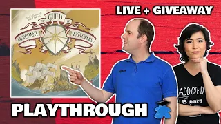 The Guild of Merchant Explorers - LIVE Playthrough Board Game & US/CAN Giveway