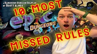 10 Most Missed Rules - Tiny Epic Dungeons