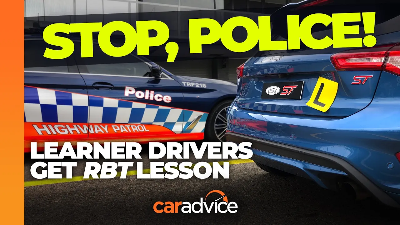 STOP, POLICE! Learner drivers get RBT lesson | CarAdvice