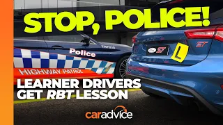STOP, POLICE! Learner drivers get RBT lesson | CarAdvice