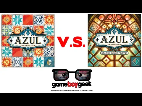 Azul V.S. Azul: Stained Glass of Sintra Comparison (Battle of the Games) with the Game Boy Geek
