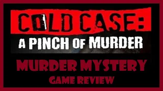 A Pinch of Murder: Cold Case Murder Mystery Review