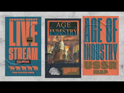 Age of Industry - USSR map - 5p Teaching, Play-through, & RoundTable by Heavy Cardboard