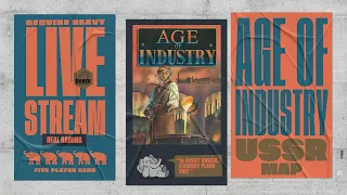Age of Industry - USSR map - 5p Teaching, Play-through, & RoundTable by Heavy Cardboard