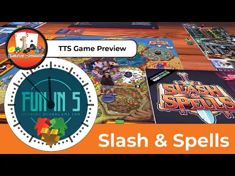 TTS Preview of Slash & Spells boardgame