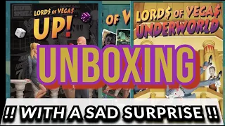 SMGSLT - Unboxing Lords of Vegas KICKSTARTER (with a sad surprise) [ALL THREE BOXES PLEDGE]