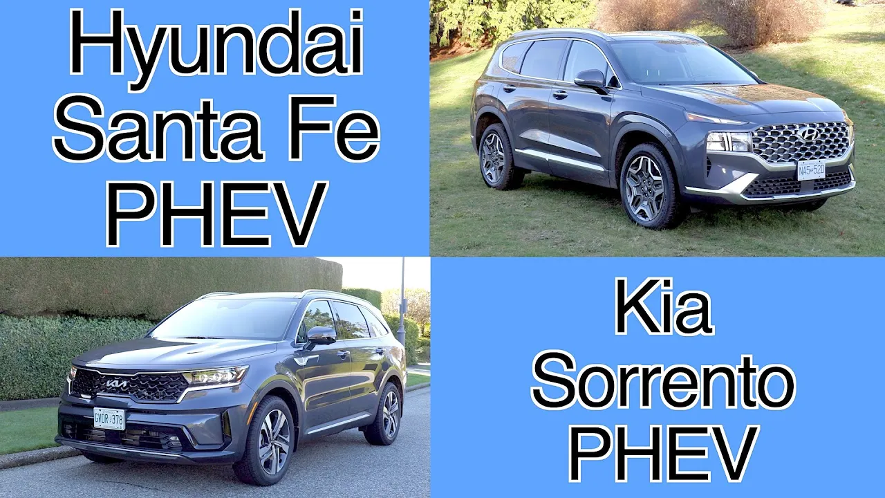Hyundai Santa FE PHEV Versus Kia Sorento PHEV comparison