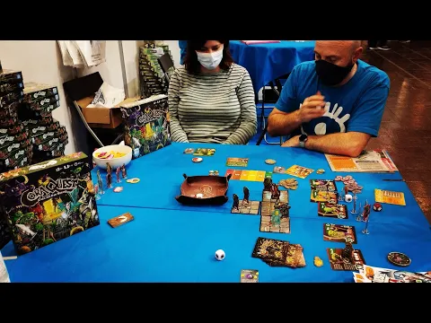 CoraQuest Spiel'22 - how to setup play and review in Essen * AmassGames * co-op dungeon crawl kids