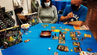 CoraQuest Spiel'22 - how to setup play and review in Essen * AmassGames * co-op dungeon crawl kids