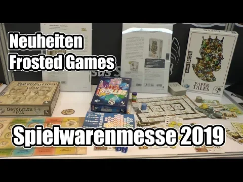 Spielwarenmesse 2019: Neuheiten Frosted Games (Revolution 1828, Hex Roller, ...)