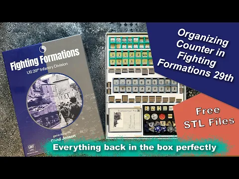 Fighting Formations 29th Counter Trays - Everything back in the box!