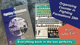 Fighting Formations 29th Counter Trays - Everything back in the box!