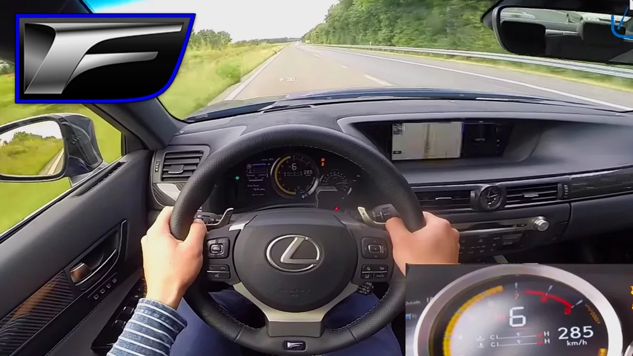 Lexus GS F TOP SPEED Acceleration AUTOBAHN POV 285 km/h - 5.0 V8 477 HP by AutoTopNL