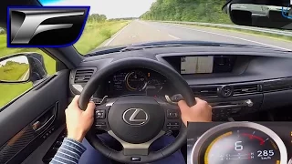 Lexus GS F TOP SPEED Acceleration AUTOBAHN POV 285 km/h - 5.0 V8 477 HP by AutoTopNL