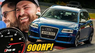 900hp🚢 V10 Audi RS6 Avant C6 // Nürburgring