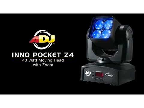 Product video thumbnail for ADJ American DJ Inno Pocket Z4 RGBW Moving Head Light with Zoom