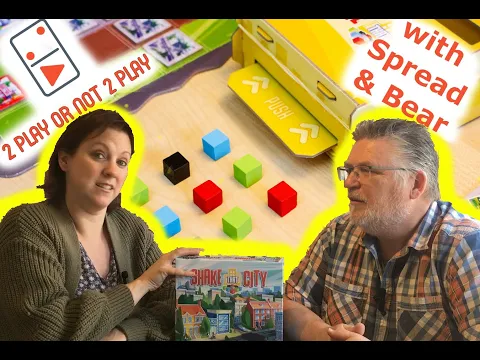Shake That City 2 Player Board Game Review with Spread & Bear
