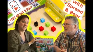 Shake That City 2 Player Board Game Review with Spread & Bear