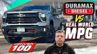Is the 2025 Chevy Silverado HD Duramax the Most EFFICIENT Diesel HD Truck? | Denver 100 MPG Loop